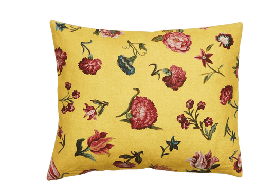 Bien Aimée Small Cushion | Antoinette Poisson Linen Cushion – Domino Paper Design - Bon Ton goods