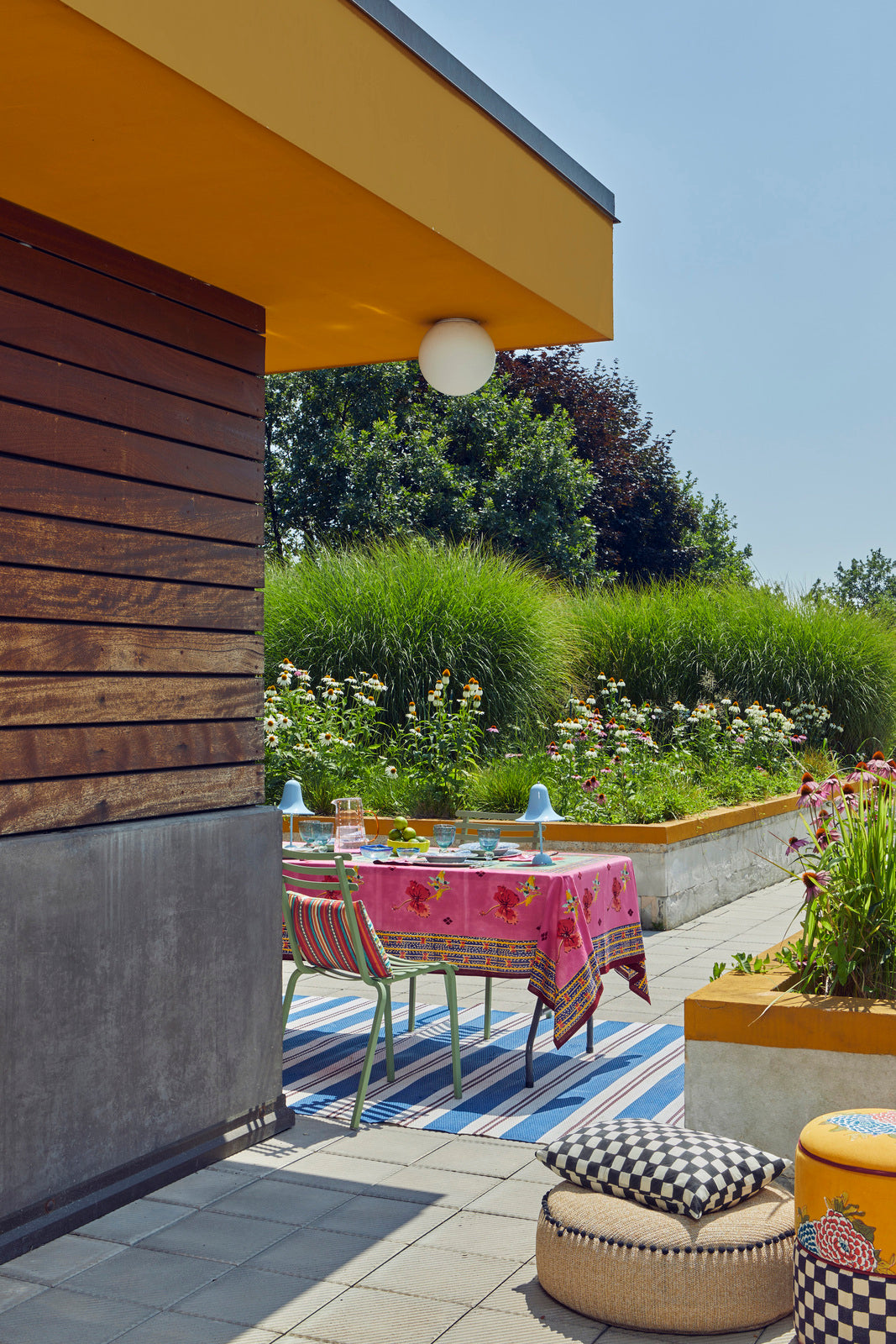 Ibisco Green Pink Tablecloth - 220X270 | Lisa Corti