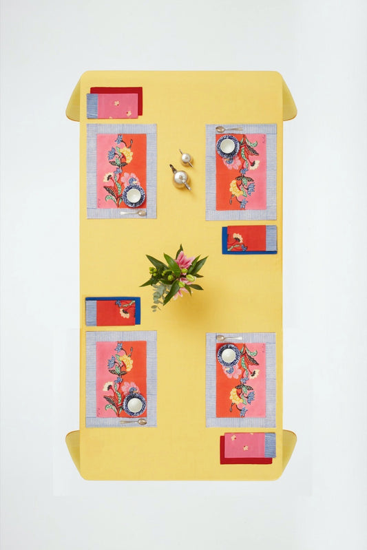 Indonesian Red Rose Placemat | Lisa Corti