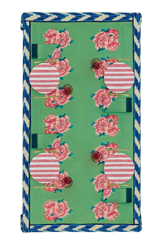 Nina Rose Mint Napkins | Lisa Corti