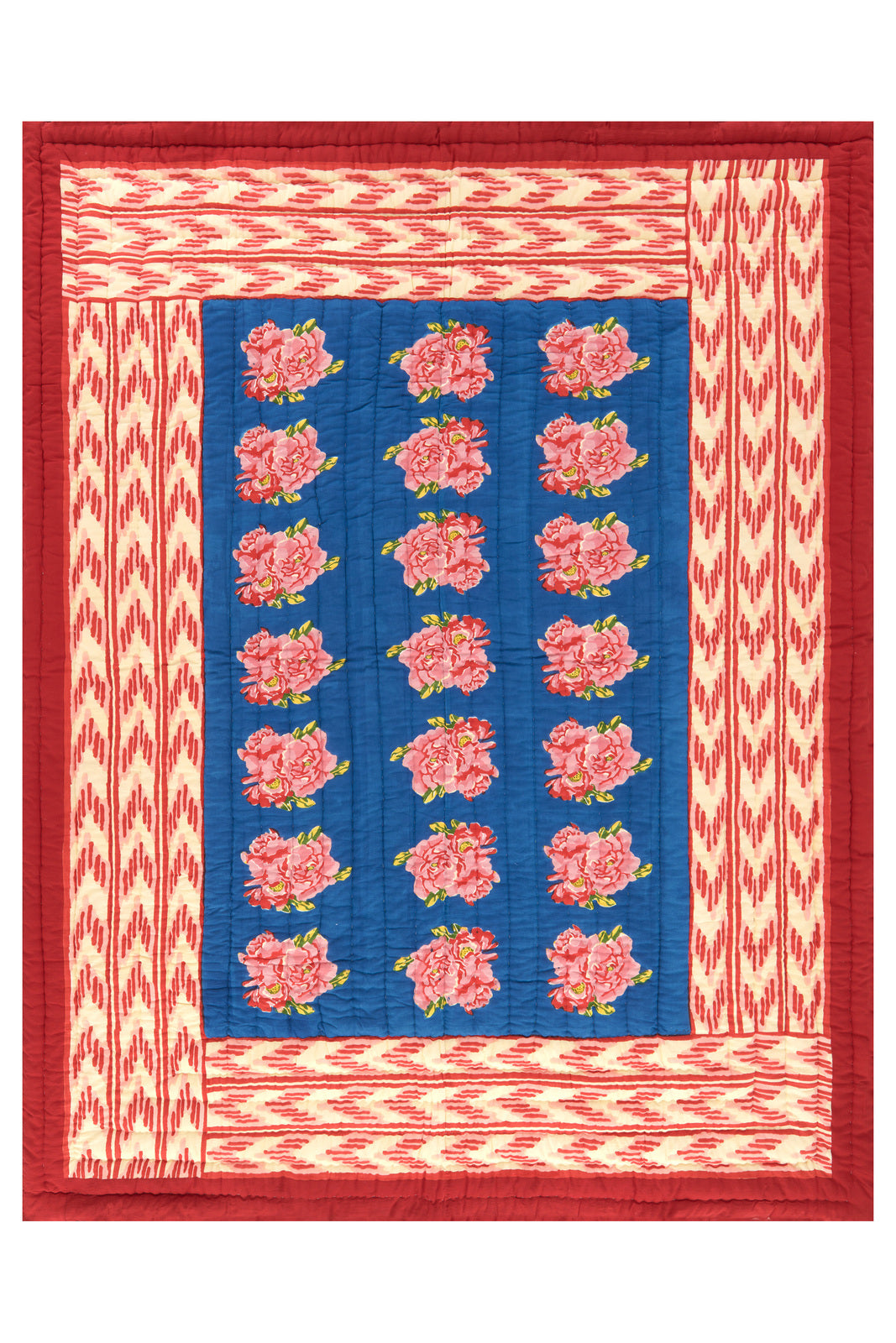 Nina Rose Blue Quilt –220X270 | Lisa Corti