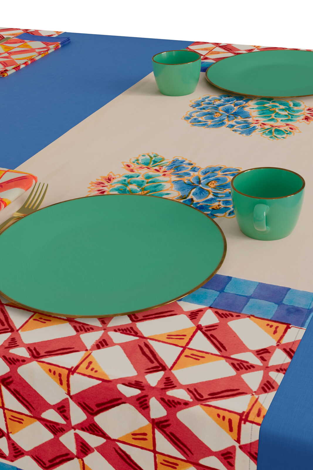 Positano Red Tiles Runner – 50X150 | Lisa Corti