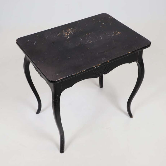 Black Rococo Style Side Table - Bon Ton goods