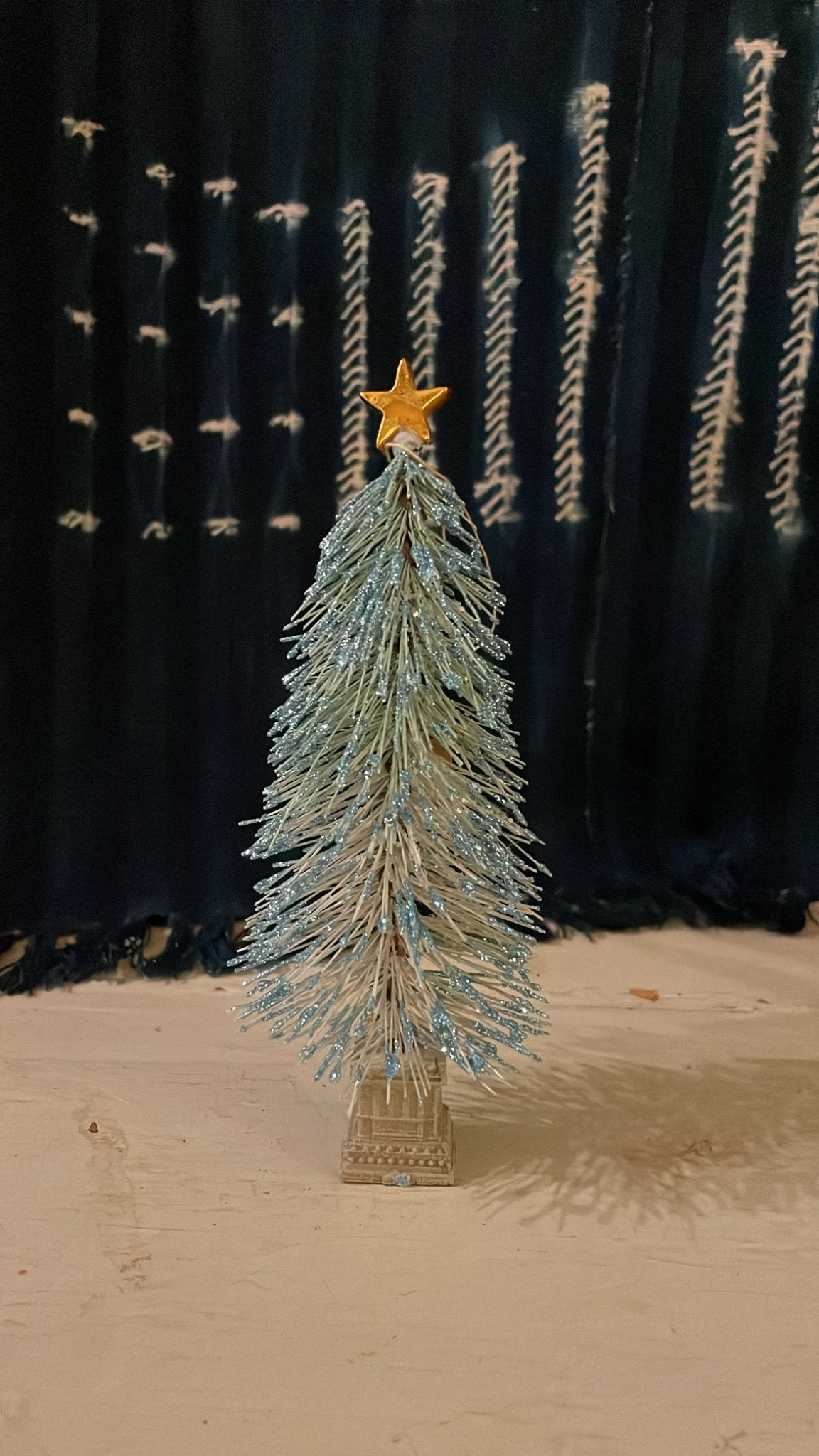 Blue/Green Brush Christmas Tree - Bon Ton goods