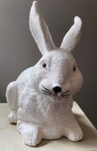 Load image into Gallery viewer, Brilliant White Glitter Bunny Large Lying - Ino Schaller - Bon Ton goods
