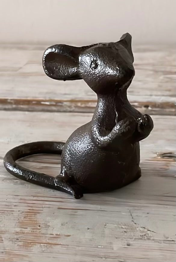 Cast Iron Mouse - Vintage - Bon Ton goods