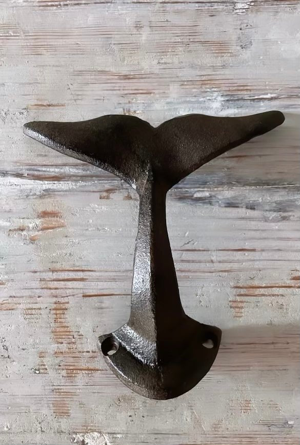 Cast Iron Whale Tail Hook - Vintage - Bon Ton goods