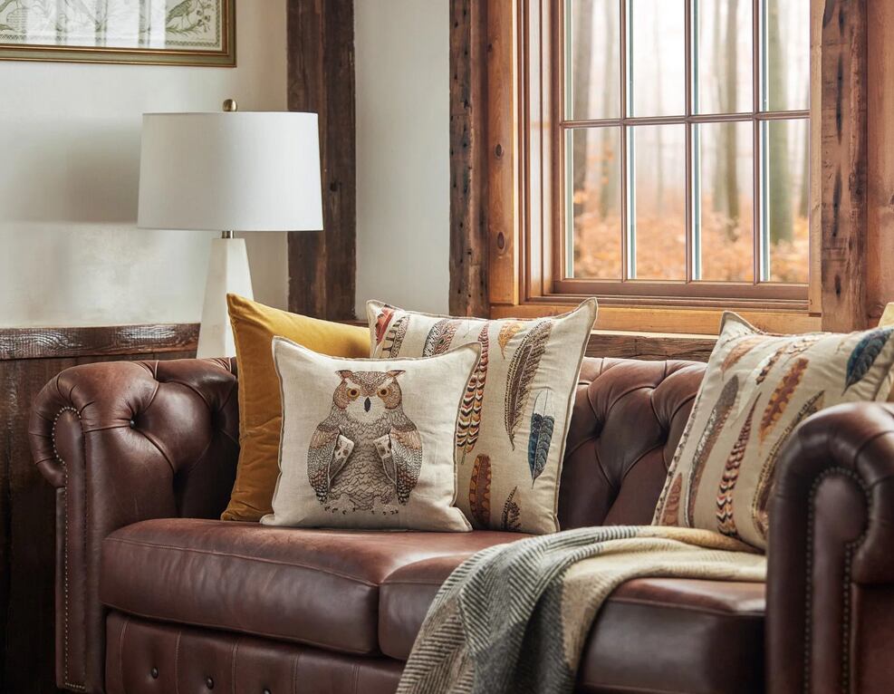 Falling Feathers Pillow | Coral & Tusk