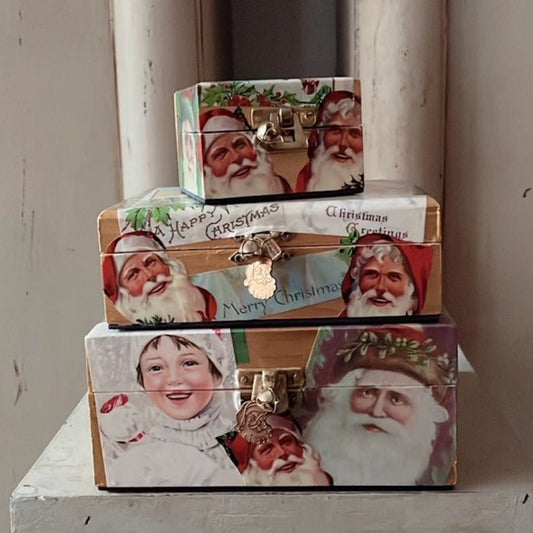 CHRISTMAS DECOUPAGE BOX 1 - LARGE - Bon Ton goods
