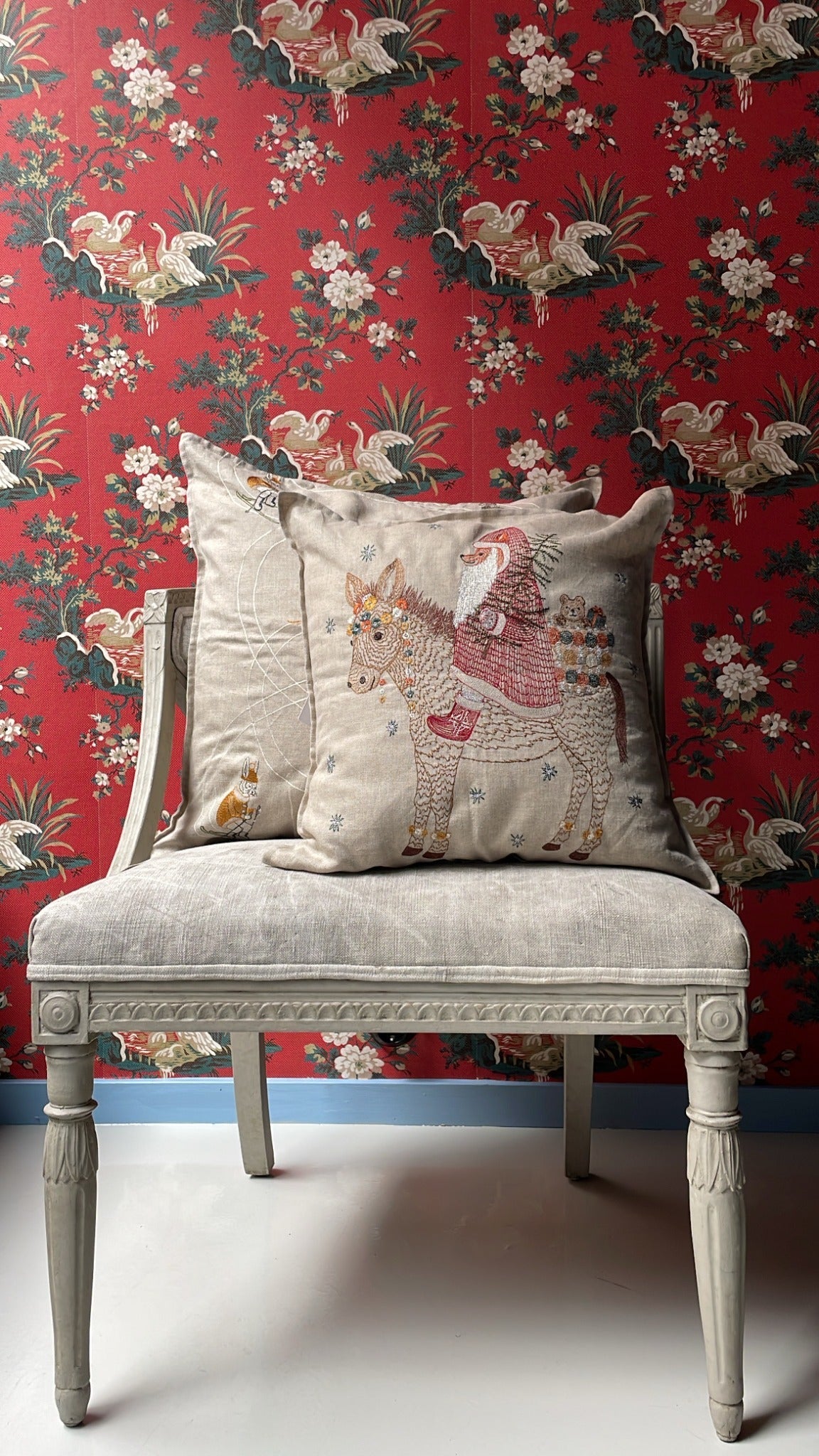 Christmas Donkey Pillow | Coral & Tusk - Bon Ton goods