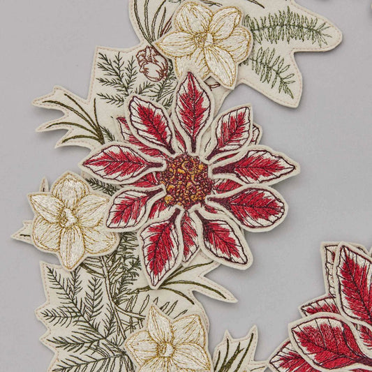 Christmas Flowers Wreath | Coral & Tusk - Bon Ton goods