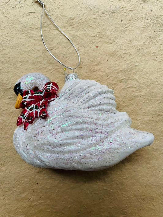 Christmas Swan Ornament - Bon Ton goods