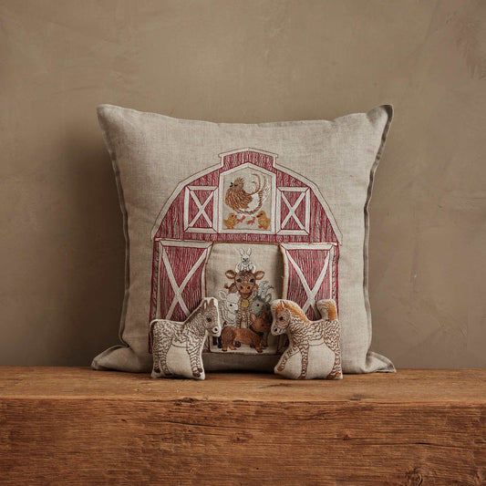 Red Barn Pocket Pillow by Coral & Tusk