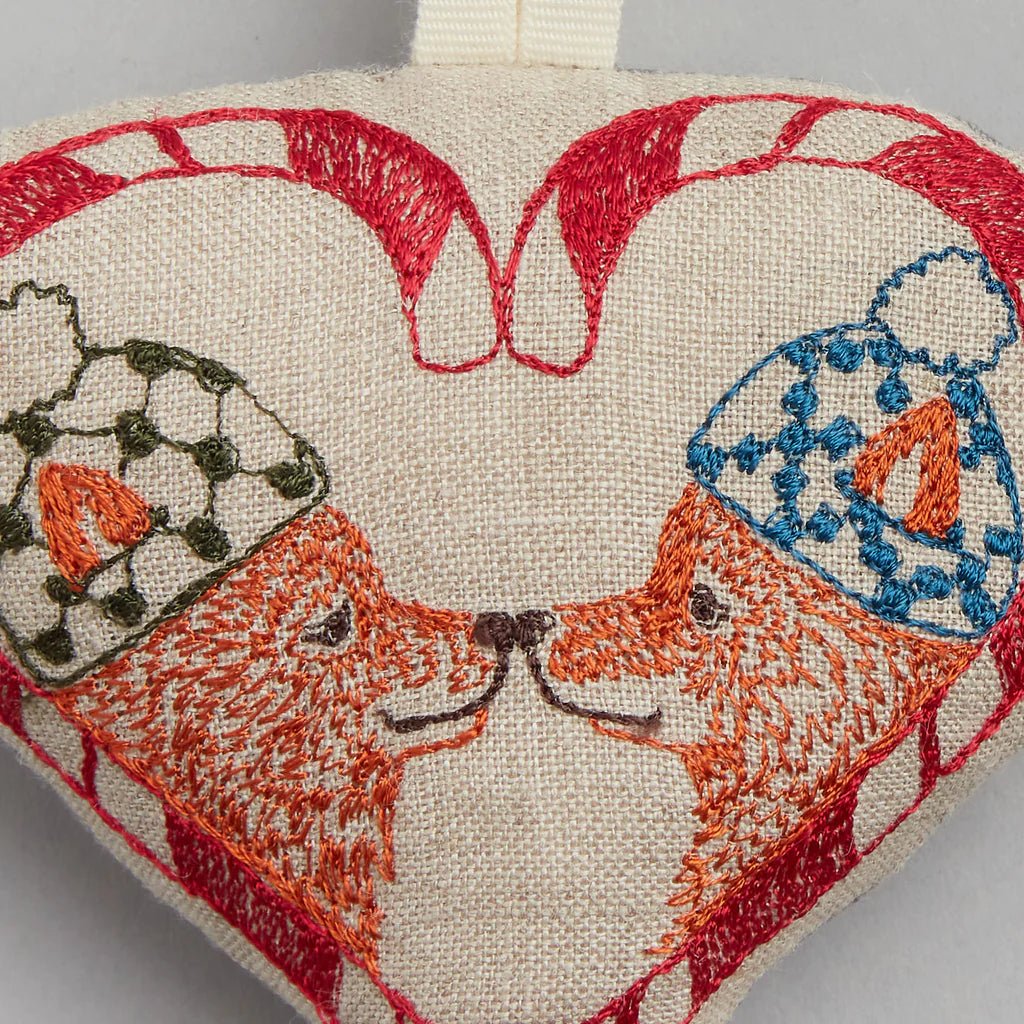 Cozy Foxes Ornament - Bon Ton goods