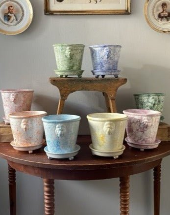 Dark Green Lion Pot Marbleized | Handmade Erik Bendtsen Ceramics - Bon Ton goods
