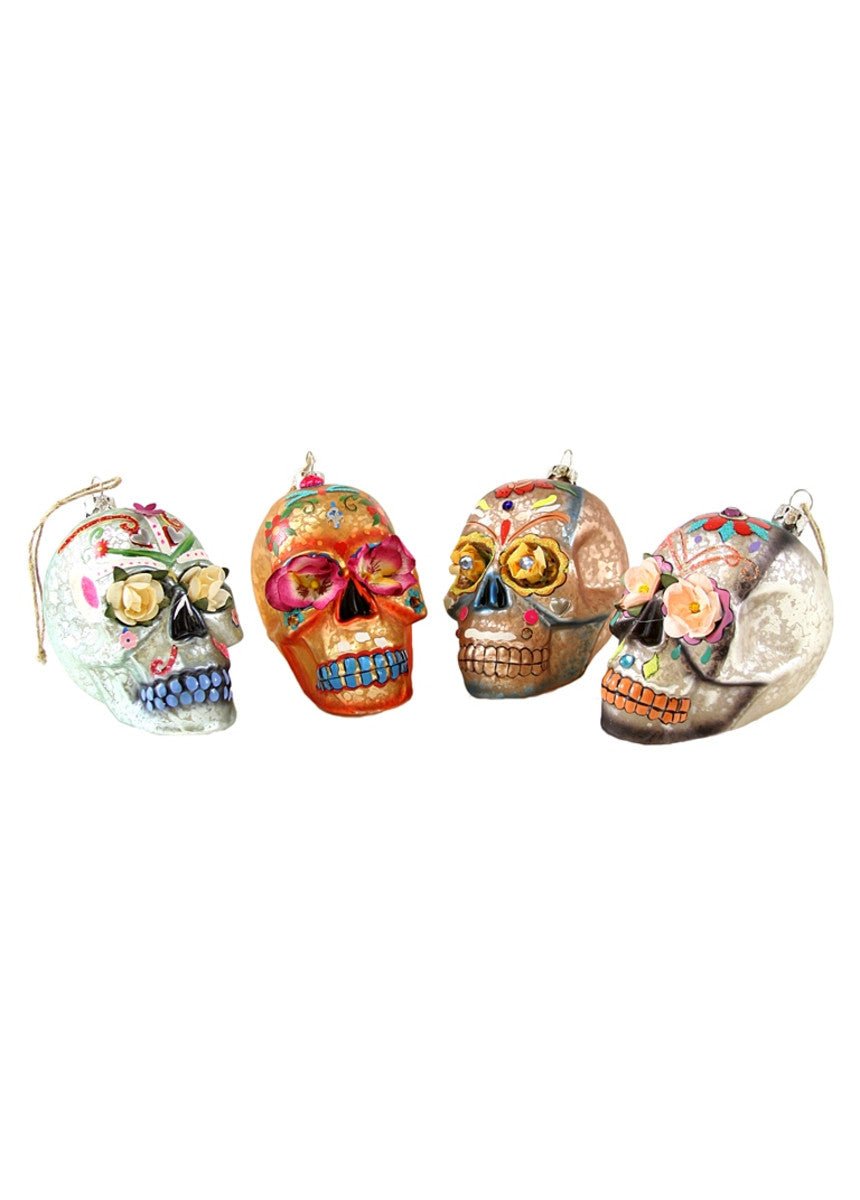 DAY OF THE DEAD FLOWER SKULL - Bon Ton goods