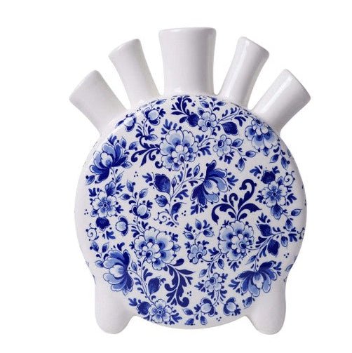 Delft Blue Tulip Vase - Round - Ceramic | Heinen Delfts Blauw - Bon Ton goods