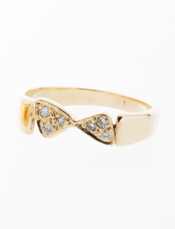 Diamond Bowtie Ring - Bon Ton goods