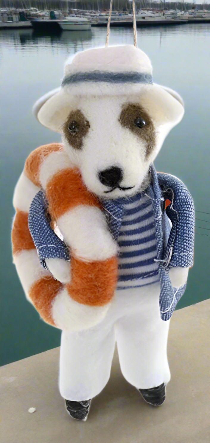 Dog Lifesaver - A Sailor Went to Sea | Christmas Ornament