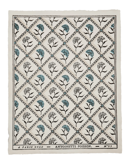DOMINO PAPER NO. 53B "OEILLETS" - FRAMED - Bon Ton goods