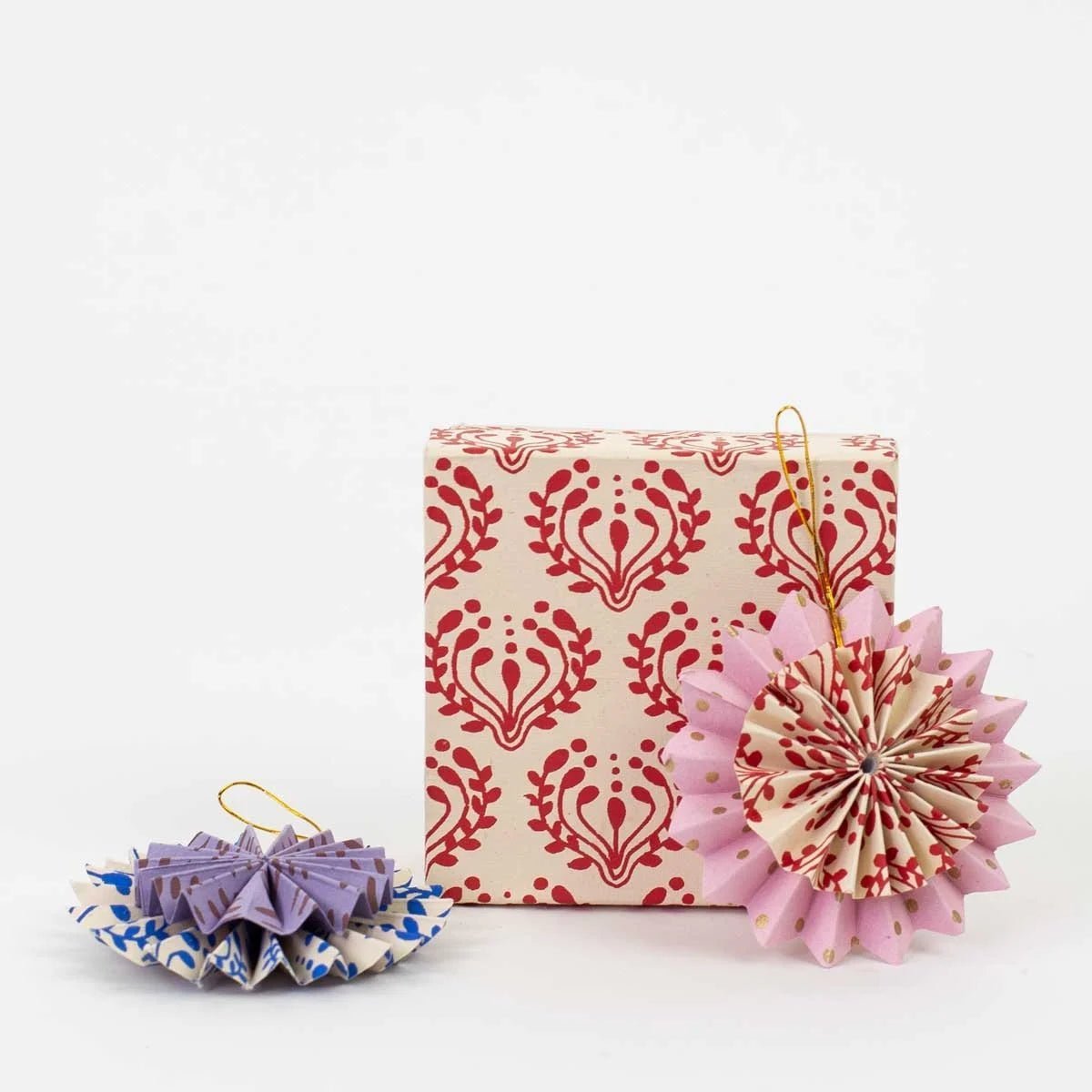 Double Star Julhänge 2-pack, multi | Christmas Ornament - Bon Ton goods