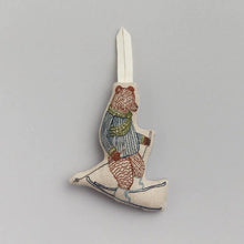 Load image into Gallery viewer, Downhill Bear Ornament - Bon Ton goods
