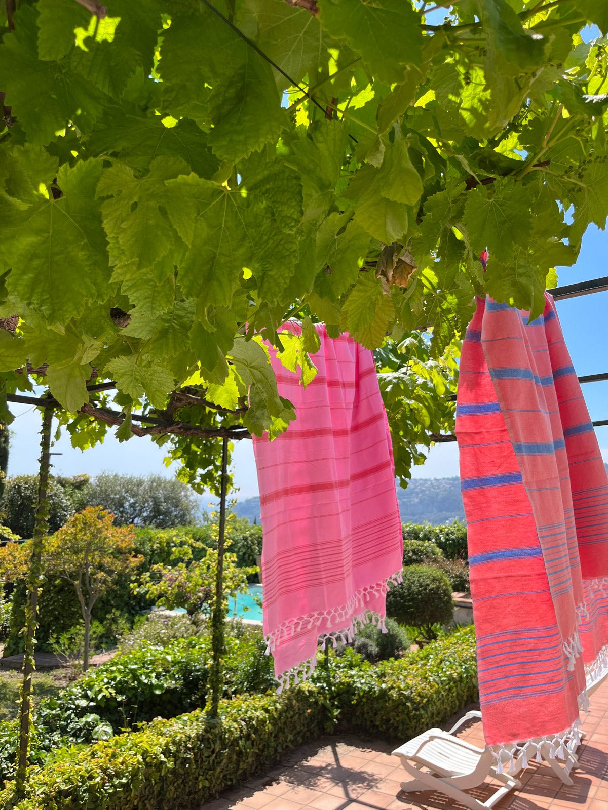 Eve Two Toned Striped Hammam Towels - Bon Ton goods