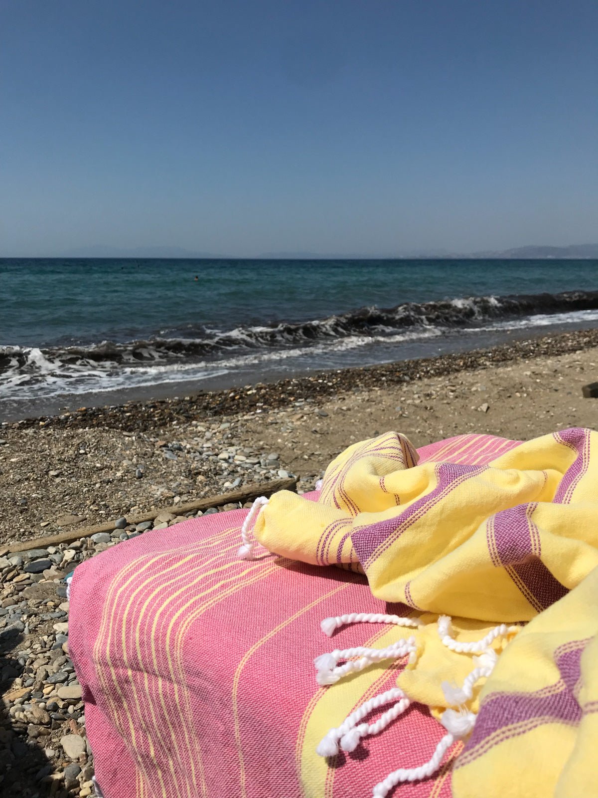 Eve Two Toned Striped Hammam Towels - Bon Ton goods