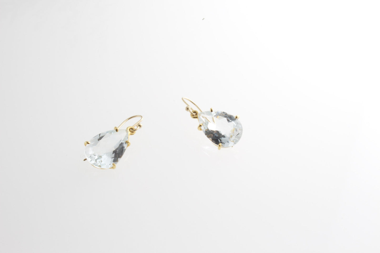 Faceted Blue Topaz Earrings - Bon Ton goods