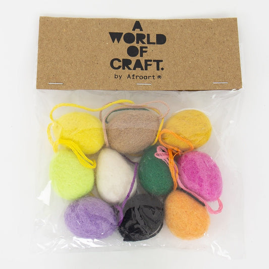 Felt Eggs - Colorful and Bright - Bon Ton goods