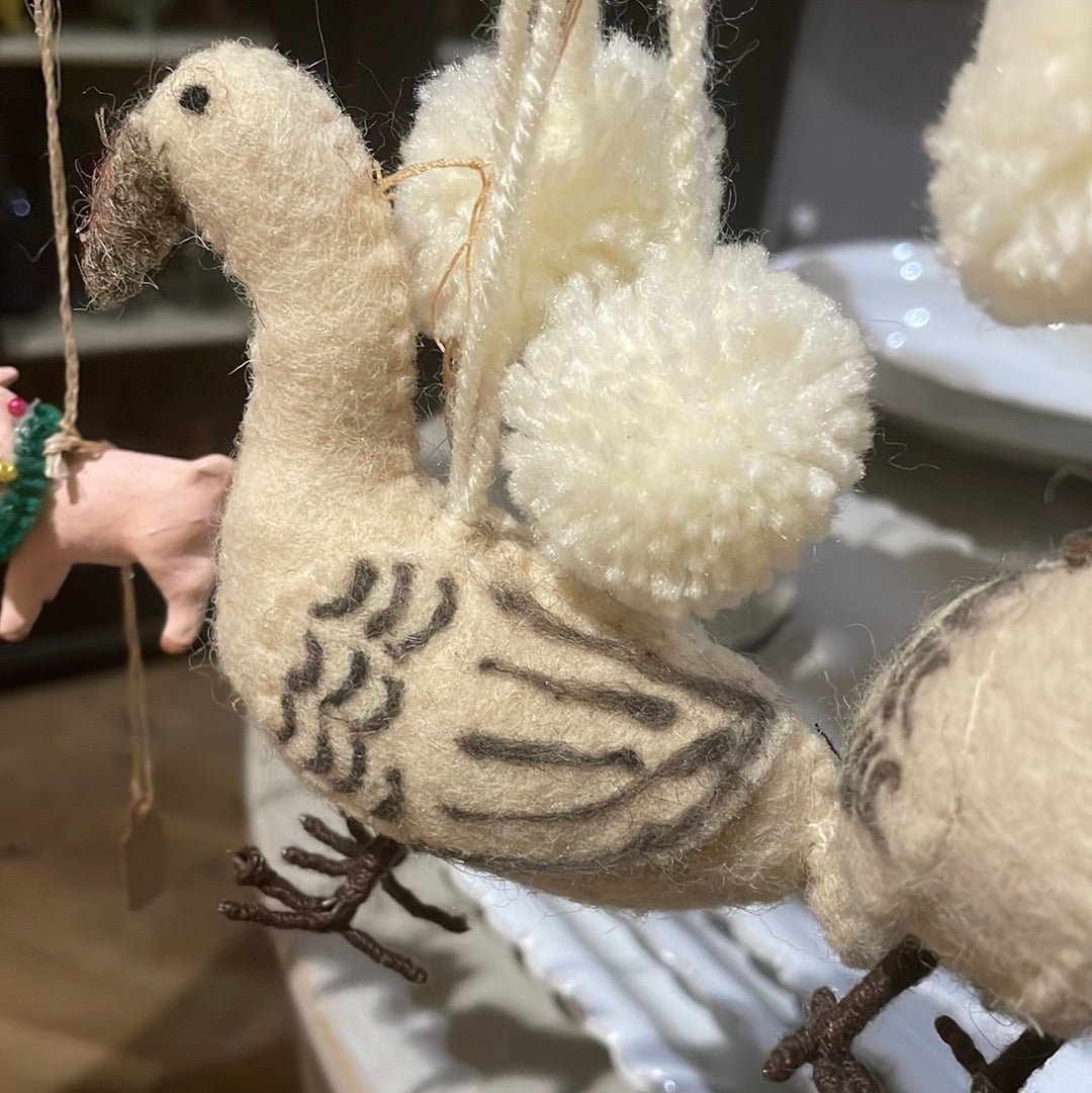 Felt Goose | Christmas Ornament - Bon Ton goods