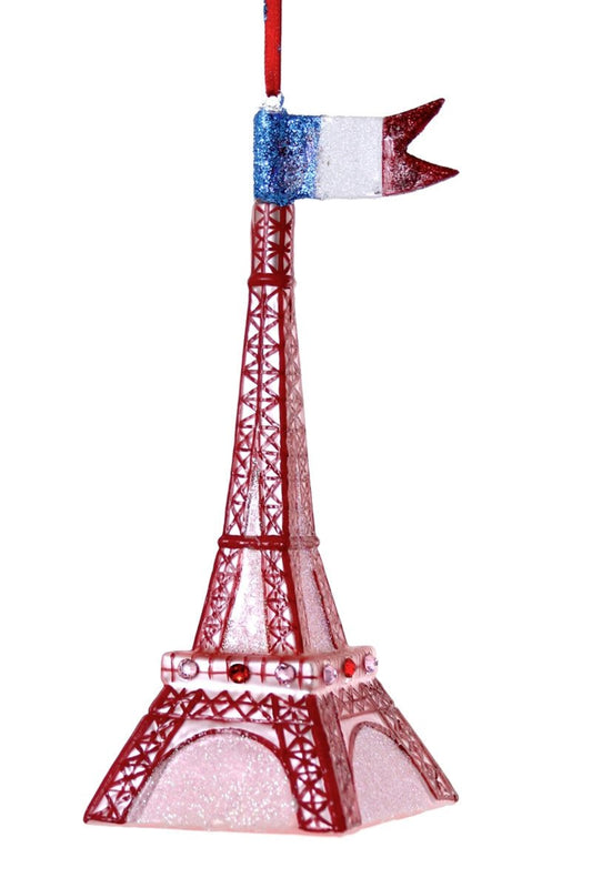Festive Eiffel Tower - Large | Christmas Ornament - Bon Ton goods