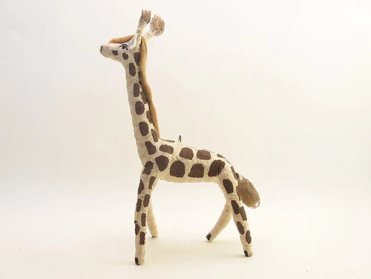 Giraffe Ornament/Figure | Vintage by Crystal Spun Cotton Ornament - Bon Ton goods