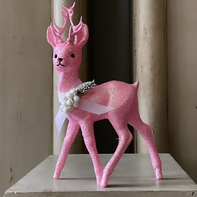 Glitter Deer - Brilliant Rose with Decoration Bon Ton goods Glitter Deer - Brilliant Rose with Decoration Bon Ton goods