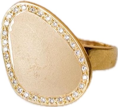 Gold Stone Ring Karen - Bon Ton goods