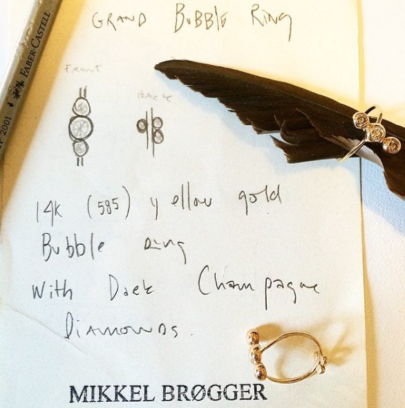Grand Bubble Diamond Ring | Mikkel Brøgger - Bon Ton goods