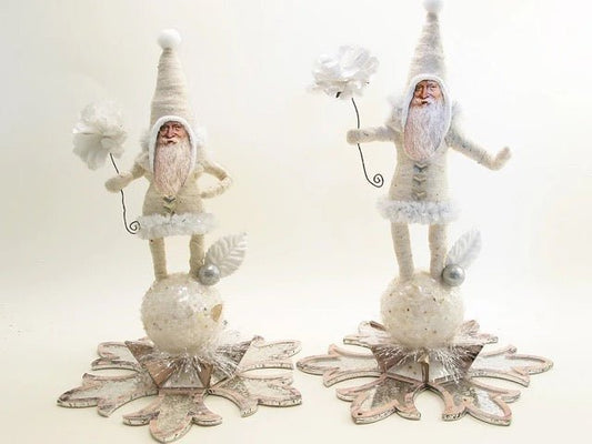 Grand Ol' Santa | Vintage by Crystal Spun Cotton Ornament - Bon Ton goods