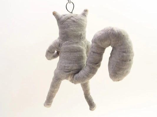 Gray Squirrel Child Ornament | Vintage by Crystal Spun Cotton Ornament - Bon Ton goods