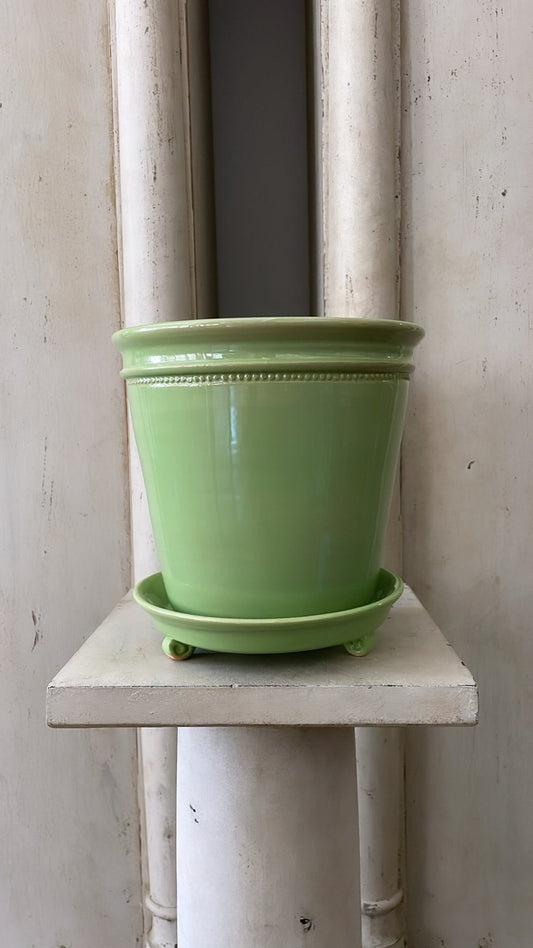 Green Faaborg Pot | Handmade Erik Bendtsen Ceramics - Bon Ton goods
