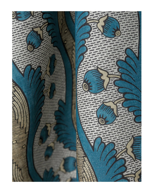 Grenades Small Cushion | Antoinette Poisson Linen Cushion – Domino Paper Design - Bon Ton goods