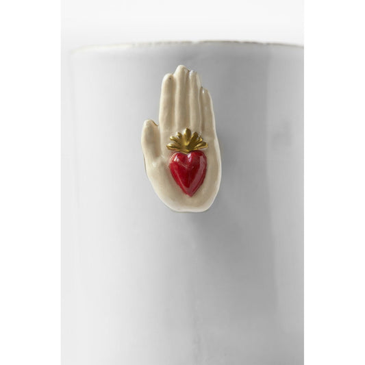 Heart on Hand Ring Cup, Serena Carone | Astier de Villatte: Exclusive Pre-Order Item - Bon Ton goods