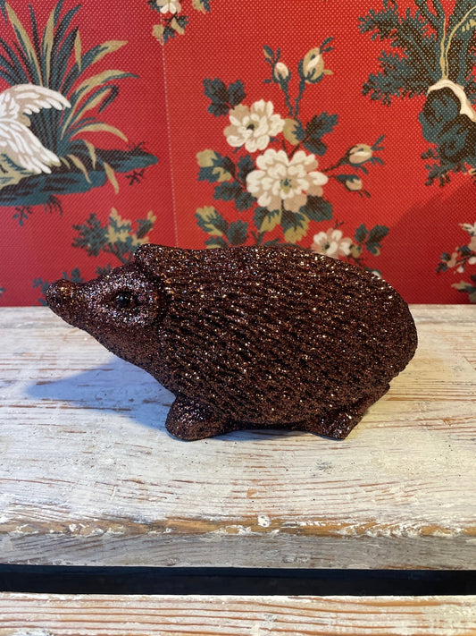 Hedgehog - Dark Brown Glitter | Ino Schaller - Bon Ton goods