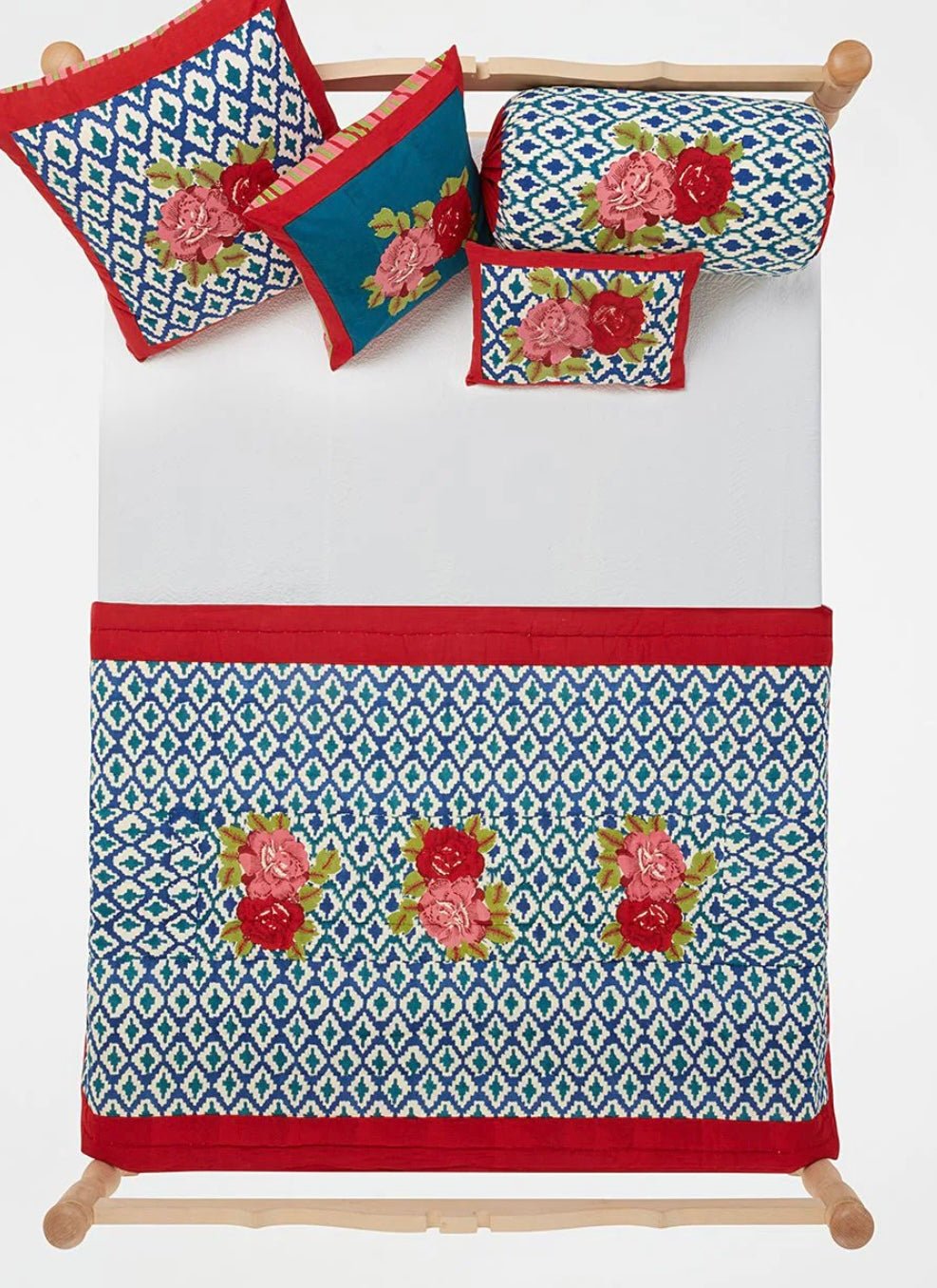 HIMI BIG FLOWER PEACOCK Cotton Cloth - Bon Ton goods