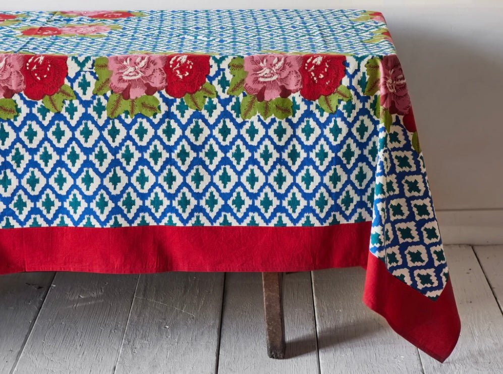 HIMI BIG FLOWER PEACOCK Cotton Cloth - Bon Ton goods