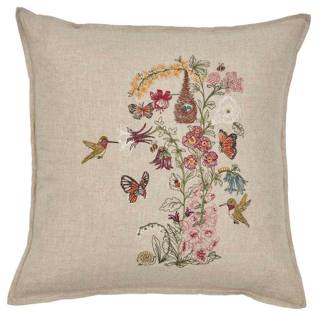 Hummingbird Vine Pillow - Bon Ton goods