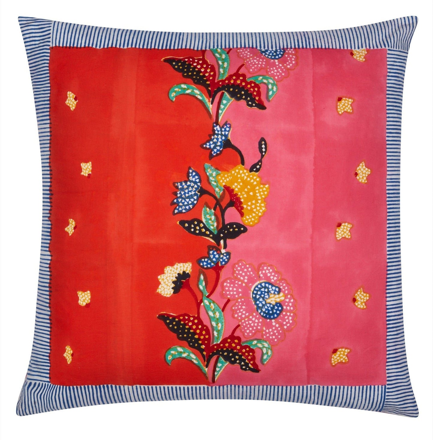 Indonesian Red Rose Pillow - Bon Ton goods