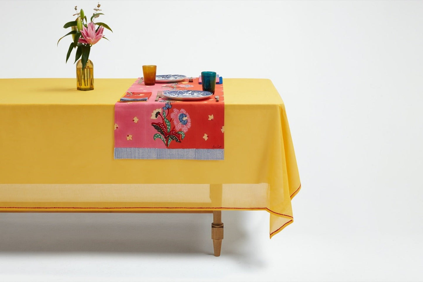 Indonesian Red Rose Runner – 50X150 | Lisa Corti - Bon Ton goods