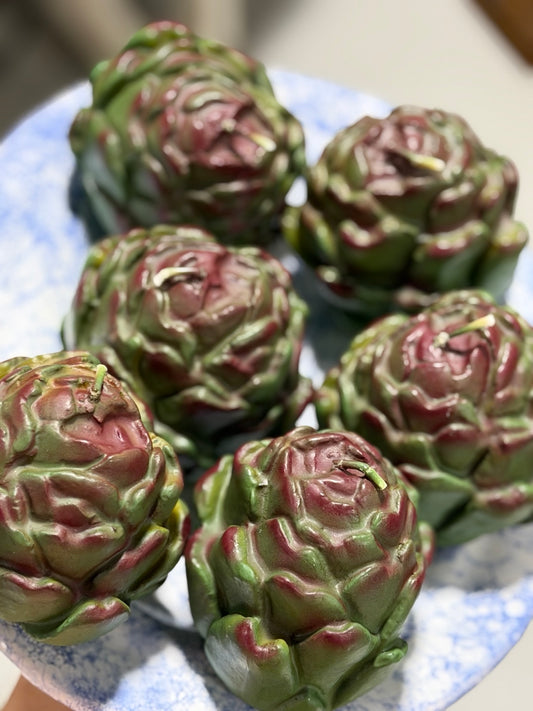 Artichokes — handmade Introna wax candles at BON TON goods