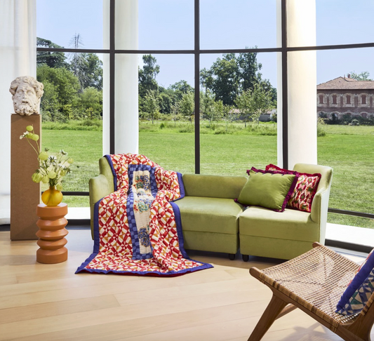 Jaquikat Ferozi Green Cushion Cover | Lisa Corti