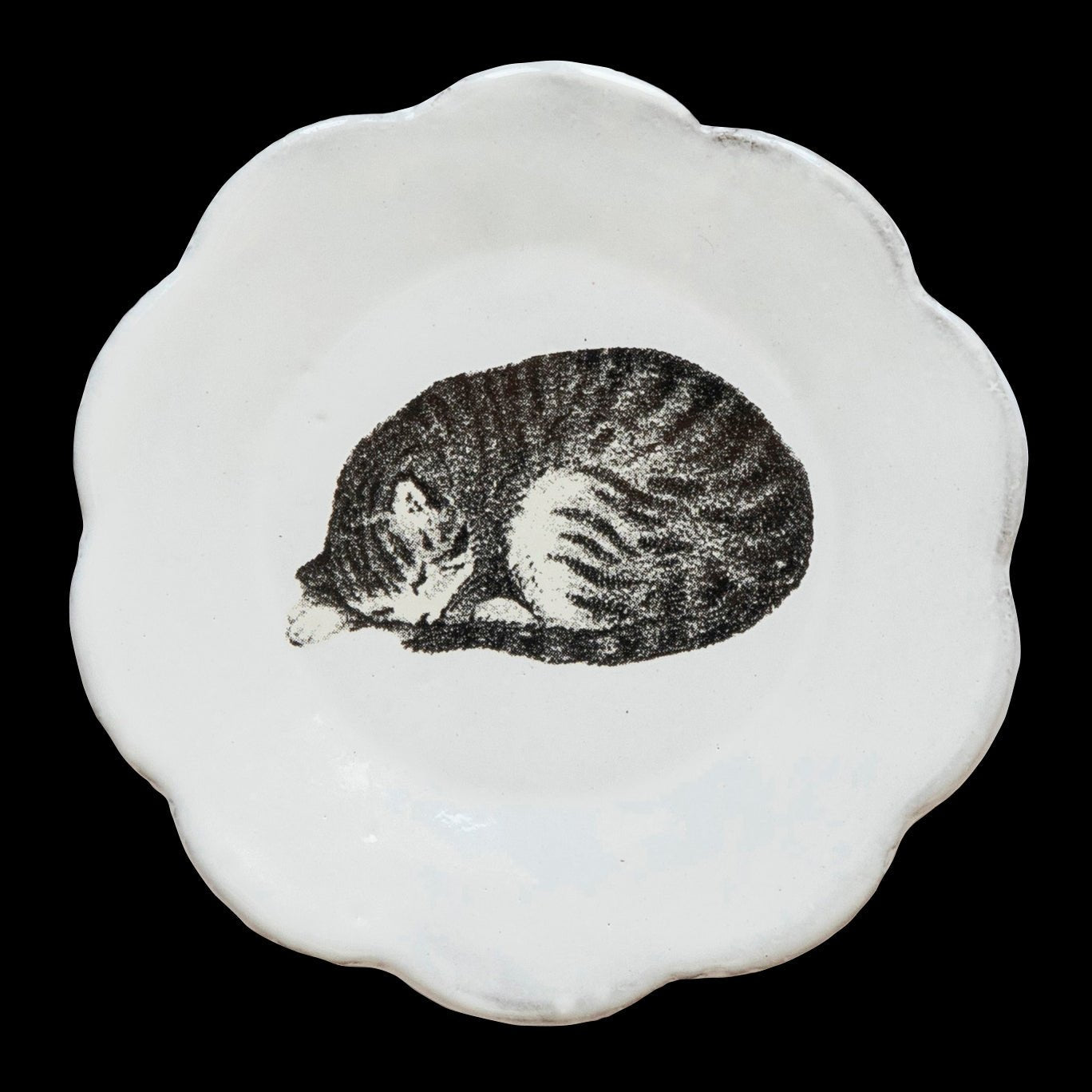 John Derian Sleeping Cat Dish - Bon Ton goods